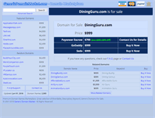Tablet Screenshot of diningguru.com